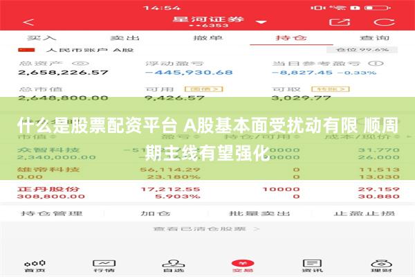 什么是股票配资平台 A股基本面受扰动有限 顺周期主线有望强化