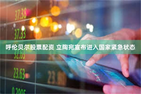 呼伦贝尔股票配资 立陶宛宣布进入国家紧急状态