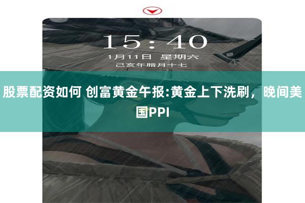 股票配资如何 创富黄金午报:黄金上下洗刷，晚间美国PPI