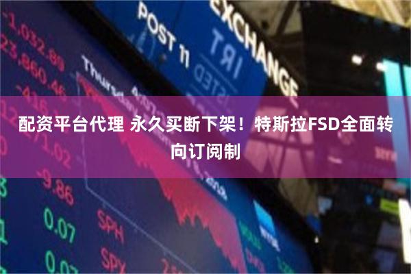 配资平台代理 永久买断下架！特斯拉FSD全面转向订阅制